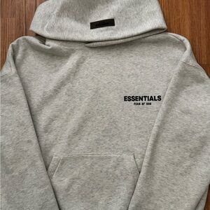 Fear Of God Essentials Hoodies - Gray Colors and Size L - 1-1